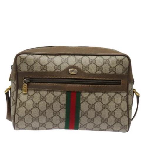 Pre-owned Canvas gucci-bags Gucci Vintage , Beige , Dames