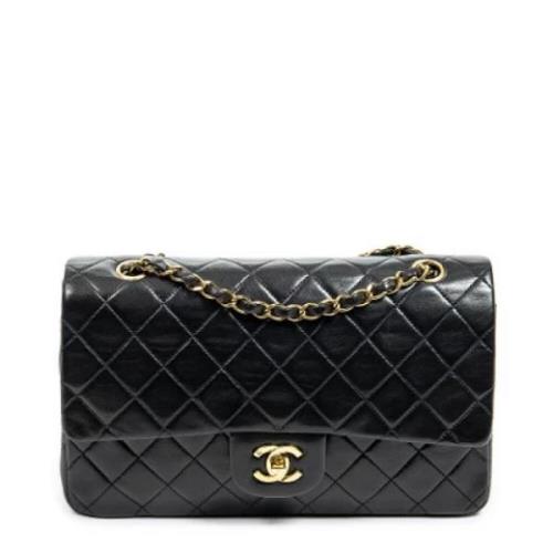 Pre-owned Leather chanel-bags Chanel Vintage , Black , Dames