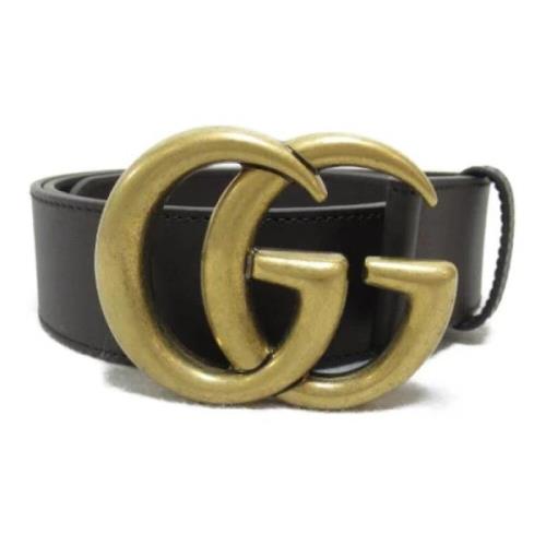 Pre-owned Leather belts Gucci Vintage , Brown , Dames