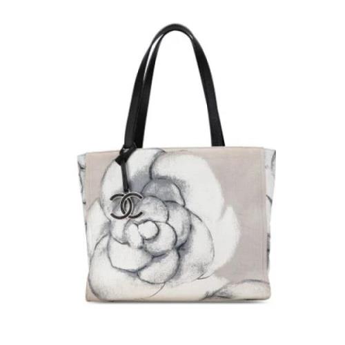 Pre-owned Canvas totes Chanel Vintage , Gray , Dames