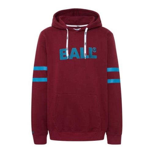 Velvet Hoodie Sweatshirt met Grote Zak Ball , Brown , Dames