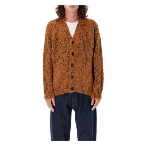 Tan Jacquard Cardigan Gebreide kleding Aw24 YMC You Must Create , Brow...