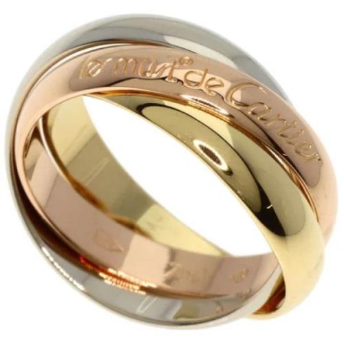 Pre-owned Rose Gold rings Cartier Vintage , Yellow , Dames