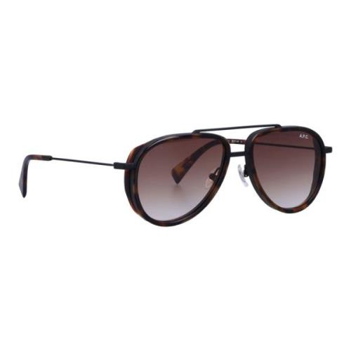 Bruine Aviator Zonnebril met Gradiëntlenzen A.p.c. , Brown , Unisex