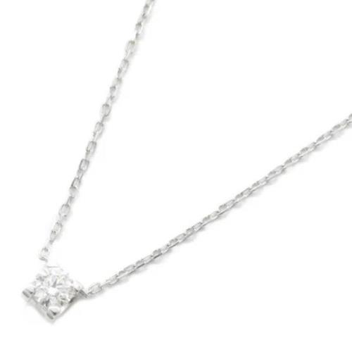 Pre-owned White Gold necklaces Cartier Vintage , Gray , Dames