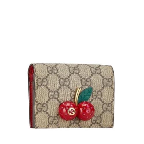 Pre-owned Plastic wallets Gucci Vintage , Beige , Dames