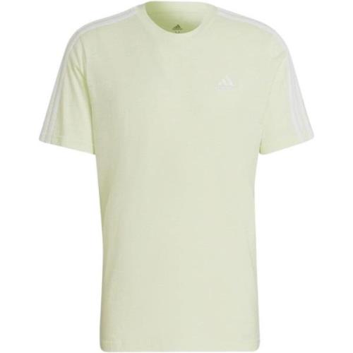 Essential 3-Stripes Lime T-Shirt Adidas , Green , Heren