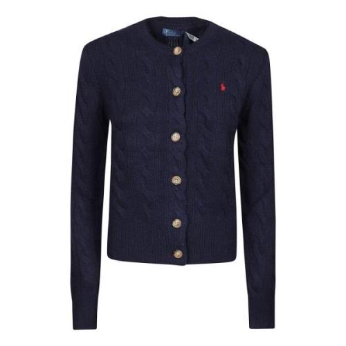 Stijlvolle Gebreide Cardigan Sweater Ralph Lauren , Blue , Dames