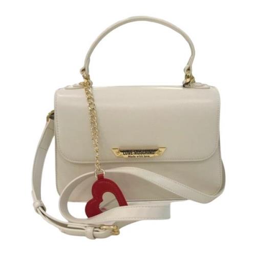 Ivoor Tassen voor Stijlvolle Look Love Moschino , Beige , Dames