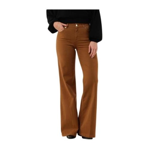 Flared Venus Jeans Bruin Silvian Heach , Brown , Dames