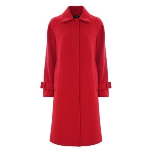 Stijlvolle Minimalistische Jas Kocca , Red , Dames