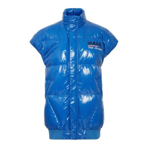 Blauw Vest Jas Olympia Stijl Ball , Blue , Dames