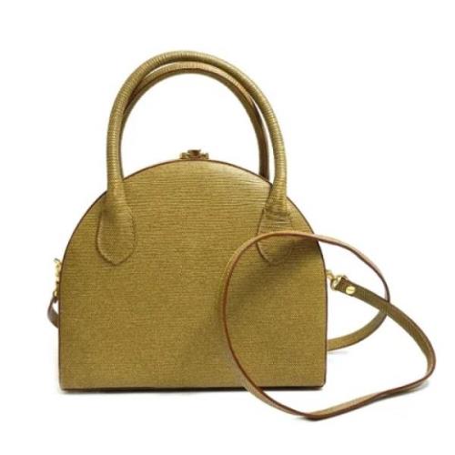 Pre-owned Leather fendi-bags Fendi Vintage , Beige , Dames