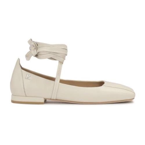 Beige pumps met binding rond de enkel Kazar Studio , Beige , Dames