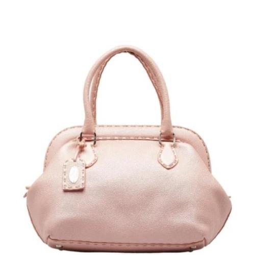 Pre-owned Leather fendi-bags Fendi Vintage , Pink , Dames