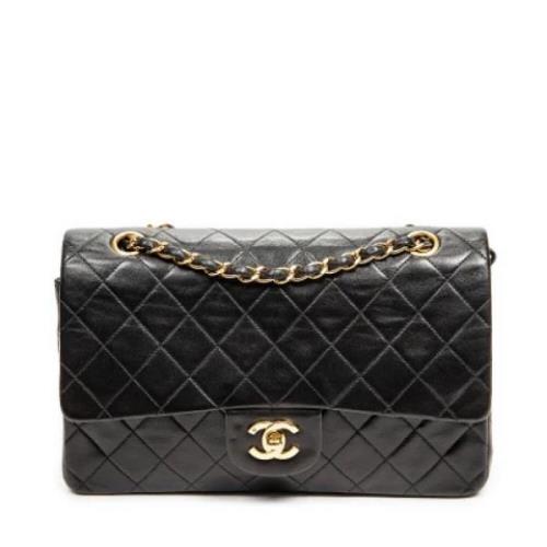 Pre-owned Leather chanel-bags Chanel Vintage , Black , Dames