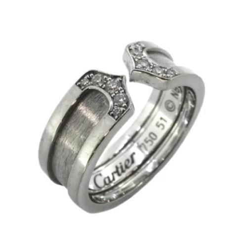 Pre-owned White Gold rings Cartier Vintage , Gray , Dames