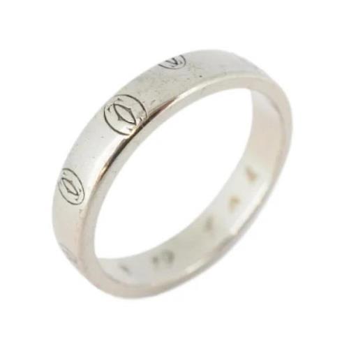 Pre-owned White Gold rings Cartier Vintage , Gray , Dames