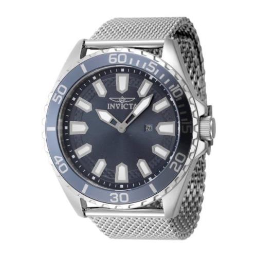 Pro Diver Quartz Horloge - Blauwe Wijzerplaat Invicta Watches , Gray ,...