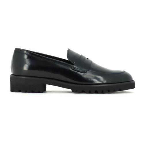 Zwarte Penny Loafer van kalfsleer Fabio Rusconi , Black , Dames