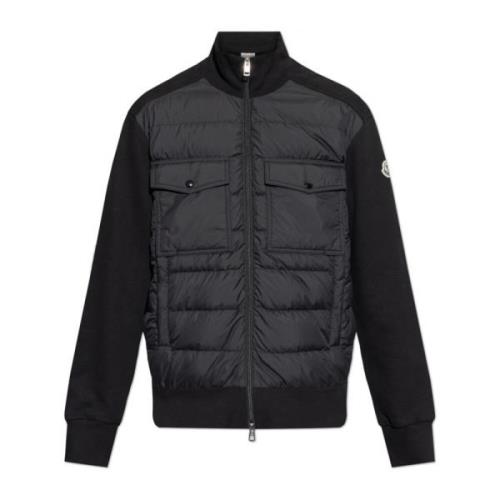 Jas met logo Moncler , Black , Heren