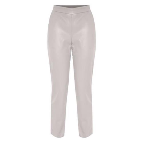 Minimalistische Stijl Broek met Welt Zakken Kocca , Beige , Dames