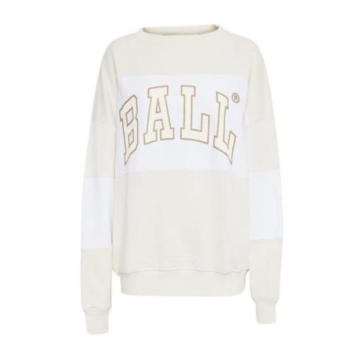 J. Robinson Off White Sweatshirt Ball , Beige , Dames