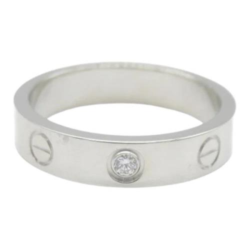 Pre-owned White Gold rings Cartier Vintage , Gray , Dames