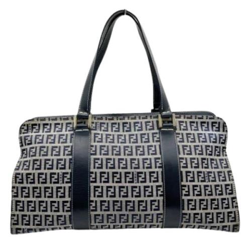 Pre-owned Canvas fendi-bags Fendi Vintage , Blue , Dames