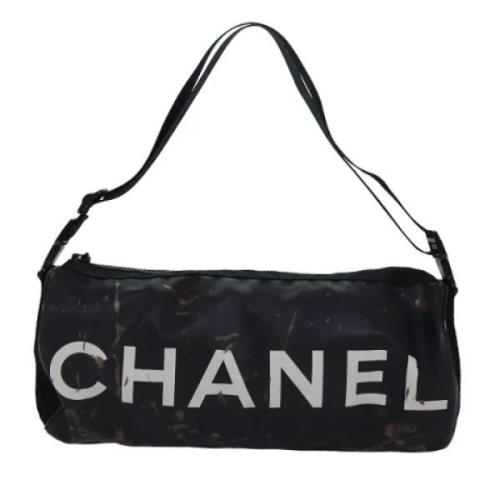 Pre-owned Vinyl chanel-bags Chanel Vintage , Black , Dames