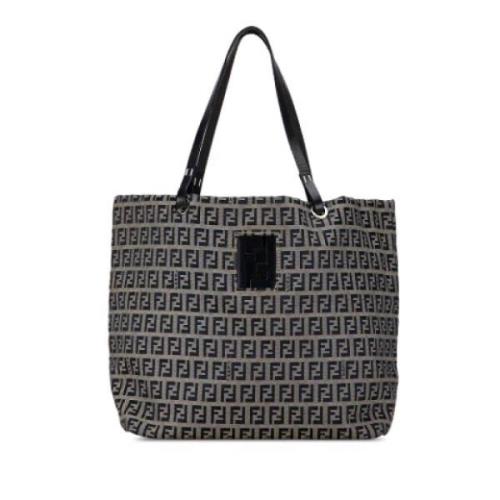 Pre-owned Canvas totes Fendi Vintage , Gray , Dames