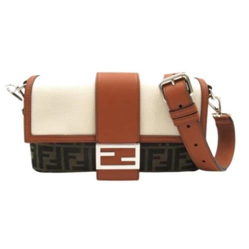 Pre-owned Fabric fendi-bags Fendi Vintage , Brown , Dames