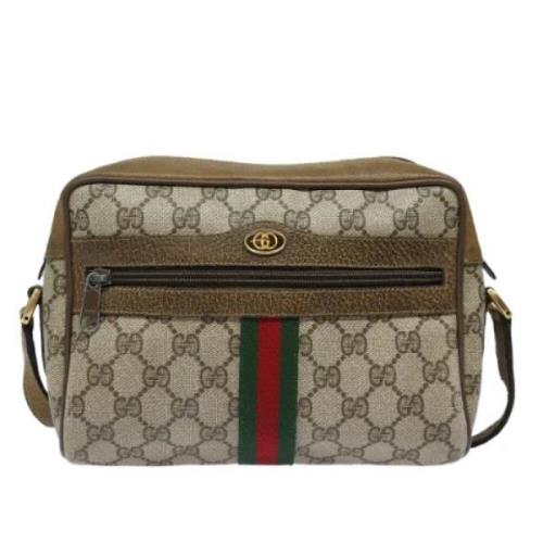 Pre-owned Canvas gucci-bags Gucci Vintage , Beige , Dames