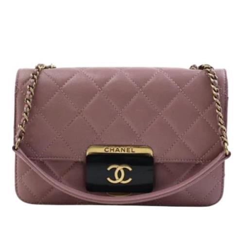 Pre-owned Leather chanel-bags Chanel Vintage , Pink , Dames