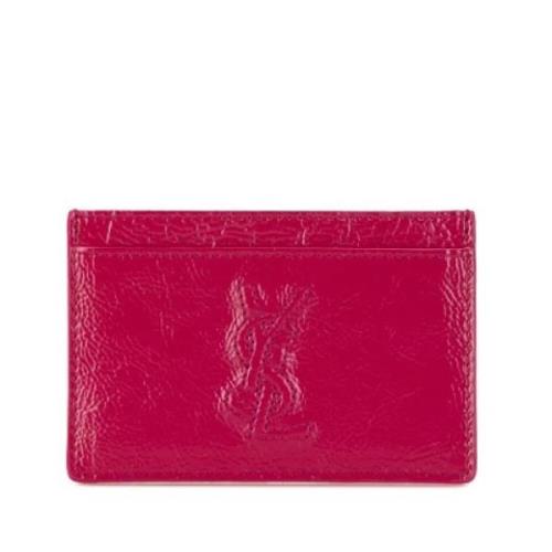 Pre-owned Leather wallets Yves Saint Laurent Vintage , Pink , Dames