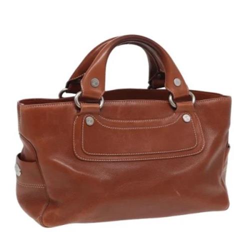 Pre-owned Leather handbags Celine Vintage , Brown , Dames