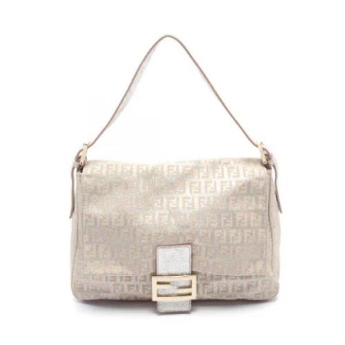 Pre-owned Canvas fendi-bags Fendi Vintage , Beige , Dames