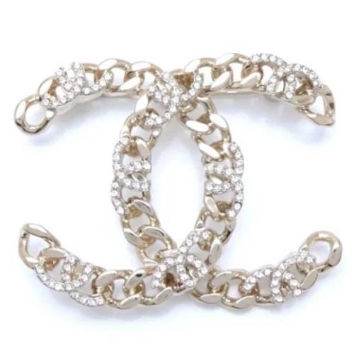 Pre-owned Yellow Gold chanel-jewelry Chanel Vintage , Gray , Dames