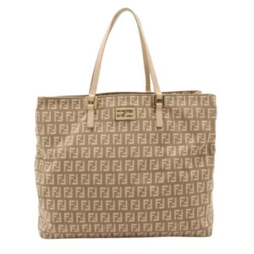 Pre-owned Canvas fendi-bags Fendi Vintage , Beige , Dames