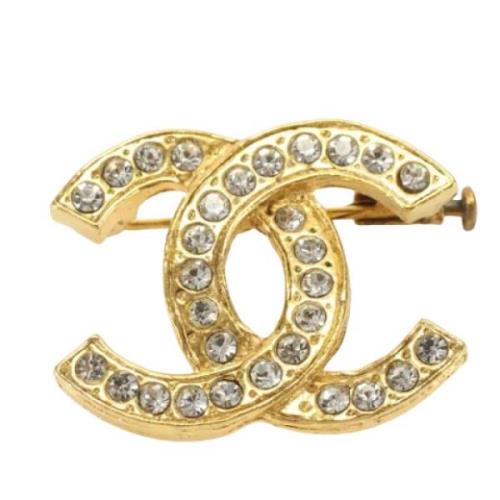 Pre-owned Fabric chanel-jewelry Chanel Vintage , Yellow , Dames