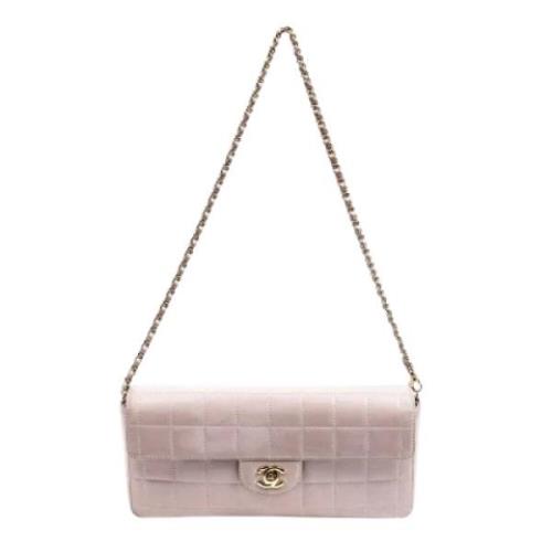 Pre-owned Leather chanel-bags Chanel Vintage , Pink , Dames