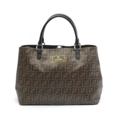 Pre-owned Coated canvas fendi-bags Fendi Vintage , Brown , Dames