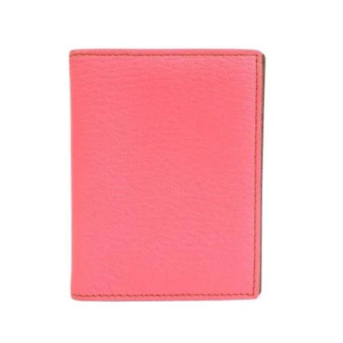 Pre-owned Leather home-office Hermès Vintage , Pink , Dames