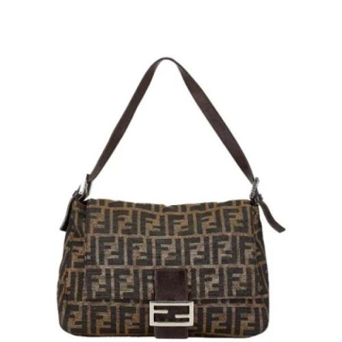 Pre-owned Canvas fendi-bags Fendi Vintage , Brown , Dames