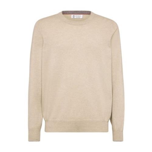 Bruine Sweaters voor Mannen Brunello Cucinelli , Brown , Heren