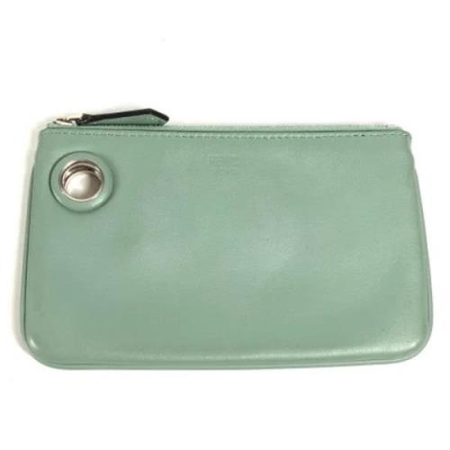 Pre-owned Leather fendi-bags Fendi Vintage , Green , Dames