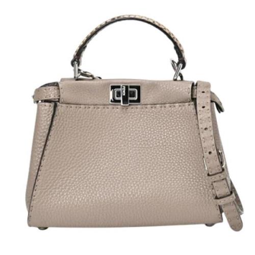 Pre-owned Fabric fendi-bags Fendi Vintage , Gray , Dames