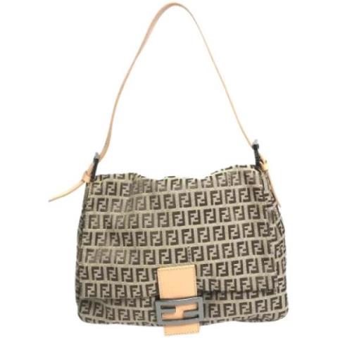 Pre-owned Fabric fendi-bags Fendi Vintage , Beige , Dames