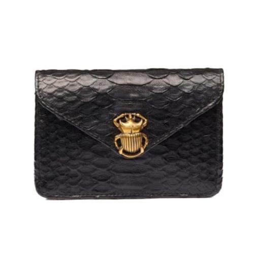 Python Kaarthouder - Zwart Scarabee Claris Virot , Black , Dames