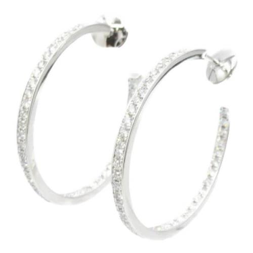 Pre-owned White Gold earrings Cartier Vintage , White , Dames